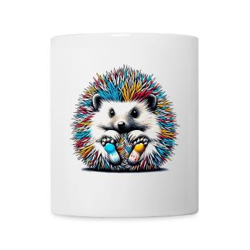 Hérisson - Mug blanc - blanc - Devant