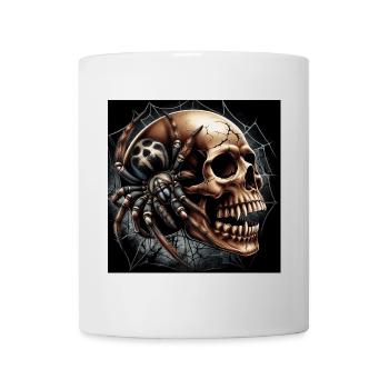 Skull and Spider - Mug - white - Front