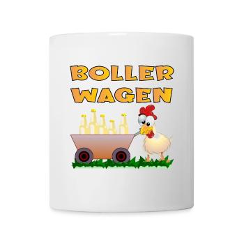VATERTAG BOLLERWAGEN HÜHNER - Tasse - Weiß - Vorne