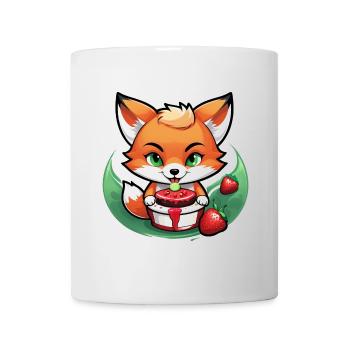 Foxy Strawberry Cake - Mug - white - Front
