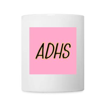 ADHS Psychologie - Tasse - Weiß - Vorne