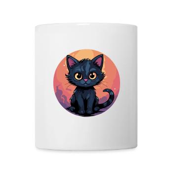 Mondscheinkätzchen im Sonnenkreis - Tasse - Weiß - Vorne