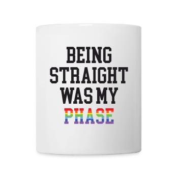 LGBT Pride Month - Hetero zu sein war meine Phase - Tasse - Weiß - Vorne