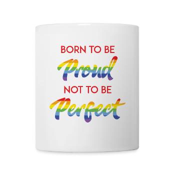 Mois de la fierté LGBT - Born To Be Proud - Mug blanc - blanc - Devant