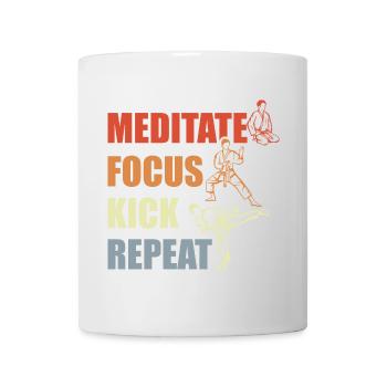 Motivation du karaté - Mug blanc - blanc - Devant
