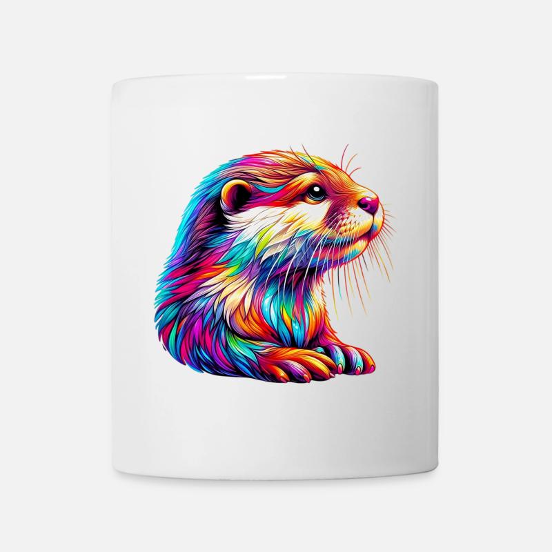 Loutre - Mug blanc - blanc