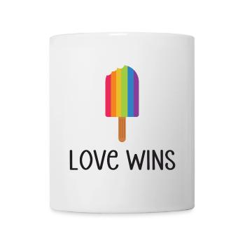 LGBTQ Pride Month - Love Wins - Mug - white - Front