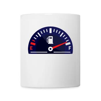 Tanken Tankstelle Elektrische Energie Zapfsäule - Tasse - Weiß - Vorne