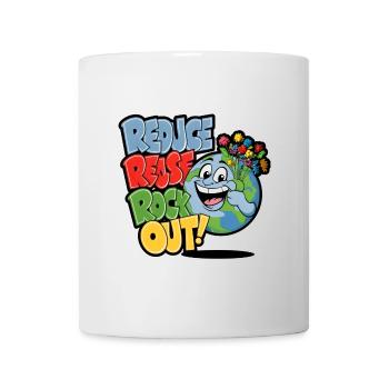 Imprimé musical optimiste respectueux de l’environnement - Mug blanc - blanc - Devant
