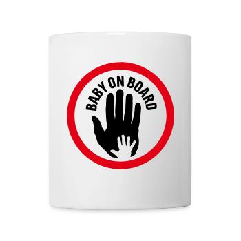 Baby an Bord Hand in Hand - Tasse - Weiß - Vorne