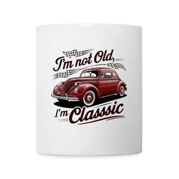 Vintage Retro Flight Classic Car Design - Mug blanc - blanc - Devant