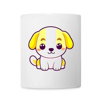 Cute Puppy Love Heart Eyes Adorable Dog T-Shirt - Mug - white - Front