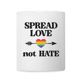 LGBT Pride Month - Verbreiten Sie Liebe statt Hass - Tasse - Weiß - Vorne