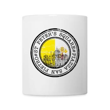 Cercle de timbres de la Cité du Vatican - Mug blanc - blanc - Devant