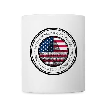 Capitol Flag Circle Emblem - Mug - white - Front