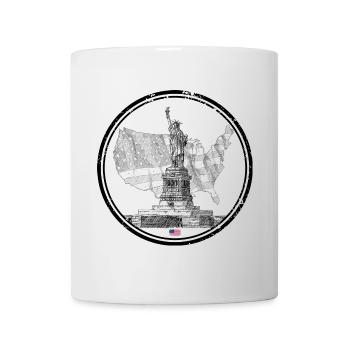 Industrial Grunge USA Map - Mug - white - Front