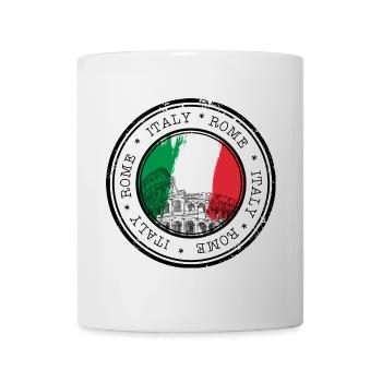Colosseum Circle Italia Flag - Mug - white - Front