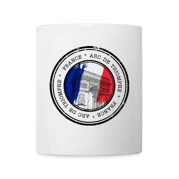 Pariser Bogen Trikolore Kreis - Tasse - Weiß - Vorne