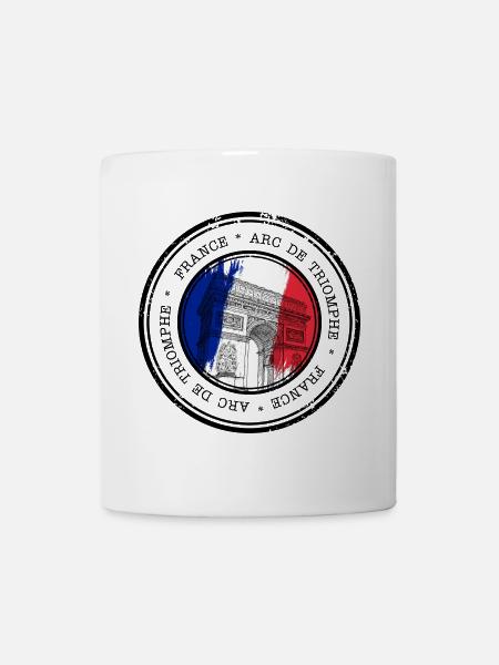 Arc de Paris Cercle Tricolore - Mug blanc - blanc