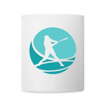 Softballspieler Pitcher Baseball - Tasse - Weiß - Vorne