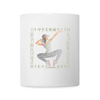 Breakdance woman, hiphop dancer pattern Egypt - Mug - white - Front