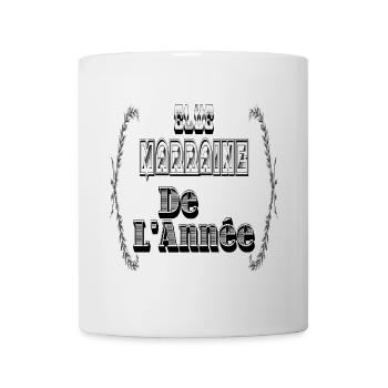 Elue Marraine Année - Mug blanc - blanc - Devant
