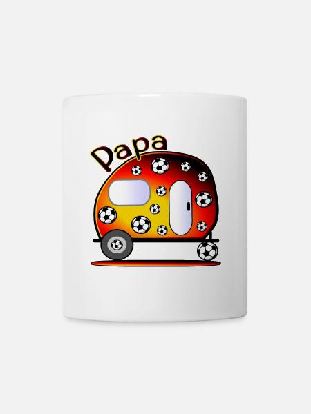 CAMPING DEUTSCHLAND - FUßBALL PAPA - Tasse - Weiß