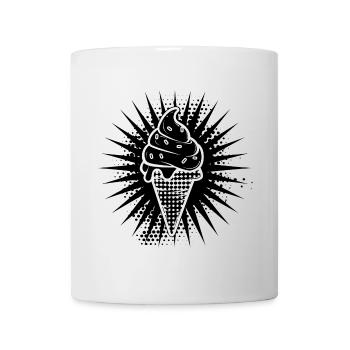 Cornet de crème glacée - Mug blanc - blanc - Devant