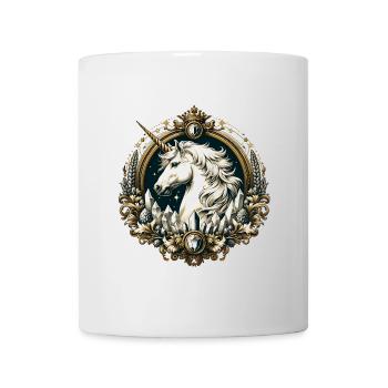 majestätisches Einhorn kunstvoll verziert - Tasse - Weiß - Vorne