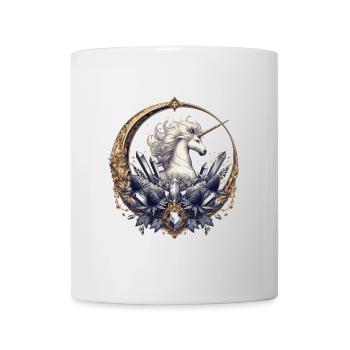 majestätisches Einhorn kunstvoll verziert - Tasse - Weiß - Vorne