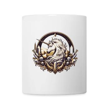 majestätisches Einhorn kunstvoll verziert - Tasse - Weiß - Vorne