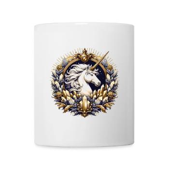 majestätisches Einhorn kunstvoll verziert - Tasse - Weiß - Vorne
