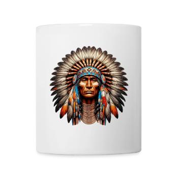 Peau rouge amérindienne américaine - Mug blanc - blanc - Devant