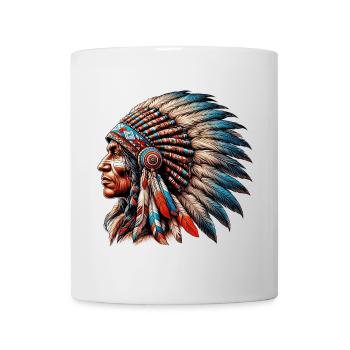Peau rouge amérindienne américaine - Mug blanc - blanc - Devant