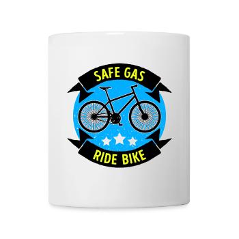 Energy Storage Refueling Bicycle Electrical Energy - Mug - white - Front
