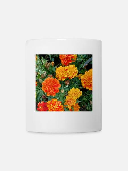Blühender Garten – Farbenfrohe Stimmung - Tasse - Weiß
