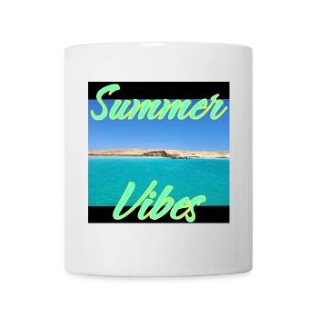 Sommer Vibes am Küstenmeer - Tasse - Weiß - Vorne