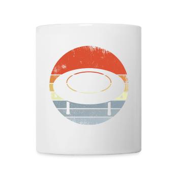 Vintage Trampolin Zeichnung - Tasse - Weiß - Vorne