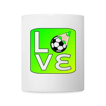 ICH LIEBE ES, FUSSBALL ZU SPIELEN - Tasse - Weiß - Vorne
