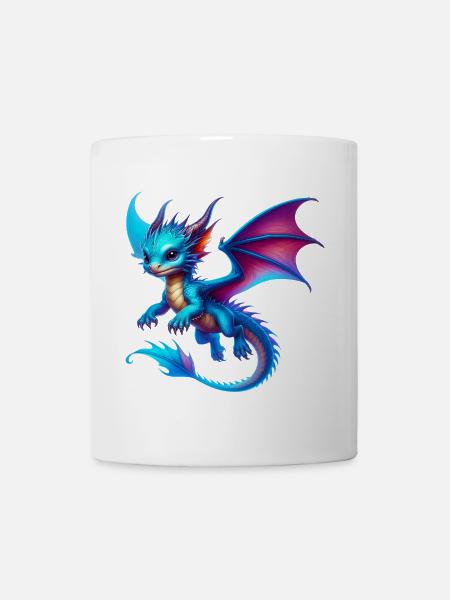 Drache - Tasse - Weiß