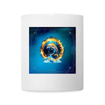 A fascinating interplay of fire and water. - Mug - white - Front