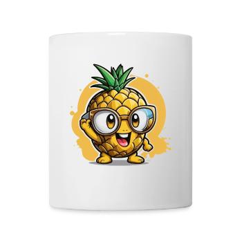 Kleine Ananas - Tasse - Weiß - Vorne