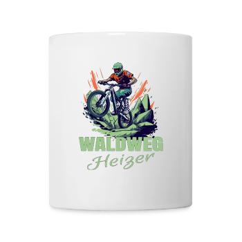 MTB: Waldweg Heizer - Tasse - Weiß - Vorne