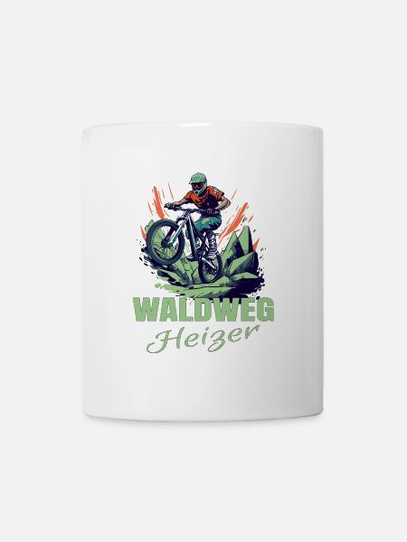 MTB: Waldweg Heizer - Tasse - Weiß