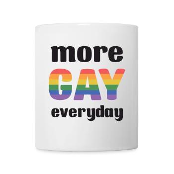 LGBT Pride Month - More Gay Everyday - Mug - white - Front
