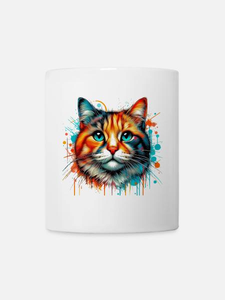 Katze - Tasse - Weiß