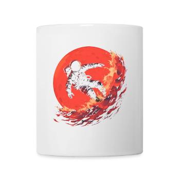 Astronaut Surfer - Mug - white - Front