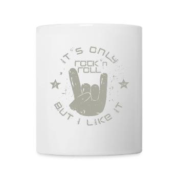 uniquement du Rock 'n' Roll - Mug blanc - blanc - Devant