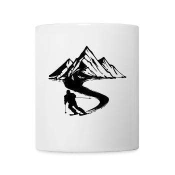 Wintersport Schifahren Pistengaudi Berg Schnee - Tasse - Weiß - Vorne