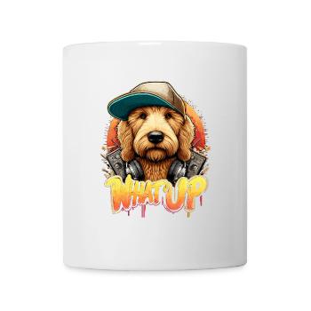 Goldendoodle Hip Hop Chien Quoi de neuf Cadeau - Mug blanc - blanc - Devant